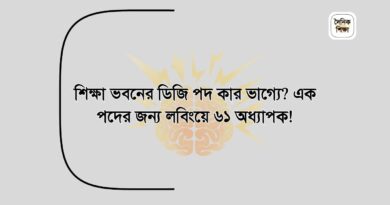 শিক্ষা ভবনের ডিজি পদ কার ভাগ্যে এক পদের জন্য লবিংয়ে ৬১ অধ্যাপক!